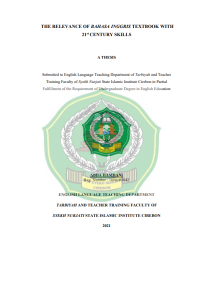 Image of The Relevance of Bahasa Inggris Textbook With 21stCentury Skills