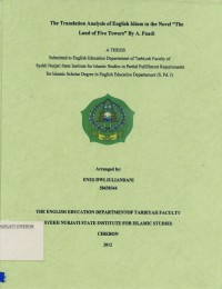 Image of The Transalation Analysis Of English Indiom In The Novel 