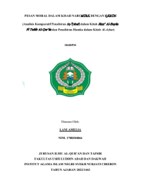 Image of Pesan moral dalam kisah nabi musa dengan qarun (Analisis komparatif penafsiran Al-tabari dalam kitab  jami' Al-bayan FI Tafsir Al-Quran dan penafsiran Hamka dan Kitab Al-Azhar