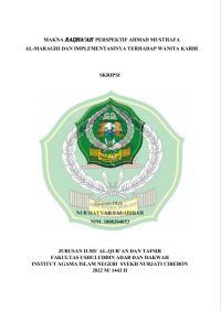 Image of Makna radhaah perspektif ahmad musthafa al-maraghi dan implementasinya terhadap wanita karir