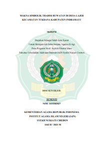 Image of Makna Simbolik Tradisi Ruwatan di Desa Lajer Kecamatan Tukdana Kabupaten Indramayu